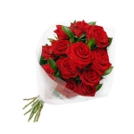 Fresh Red Roses Bunch