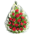 Arrangement of bright Red Roses