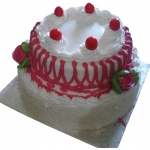 Double Layer White Forest Cake 4 lbs