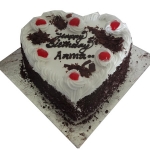 Heart Shape Black Forest Cake 