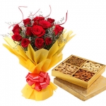 Red Rose n Dry Fruits