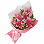 Pink Stem Lilies